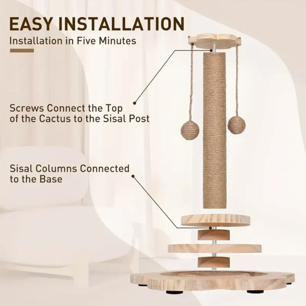 360° Rotating Cat Scratching Post - Image 5