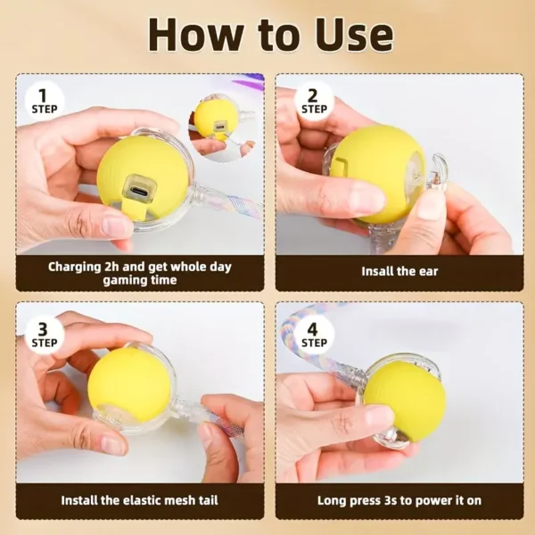 Interactive Rolling Cat Ball Toy - Image 6