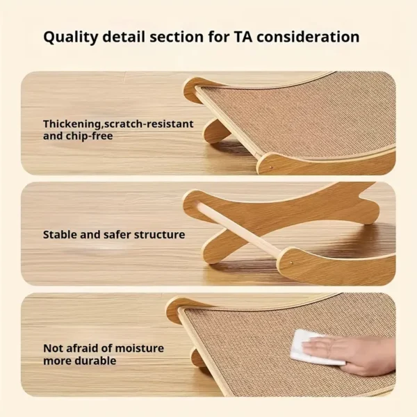 Sisal Rope Cat Scratcher Lounge - Image 7