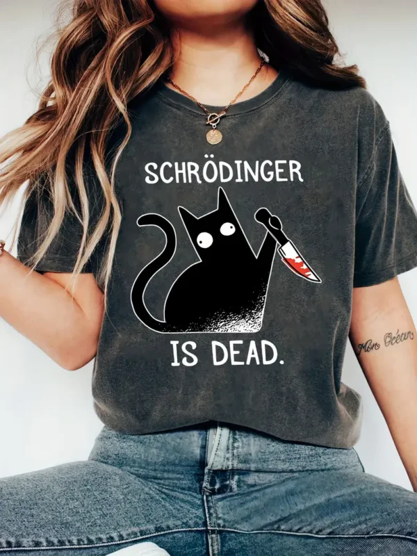 Women'S Schrodinger Graphic T-Shirt - Image 2
