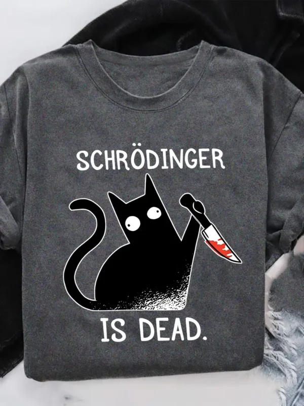 Women'S Schrodinger Graphic T-Shirt - Image 4