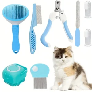 luxury cat grooming set