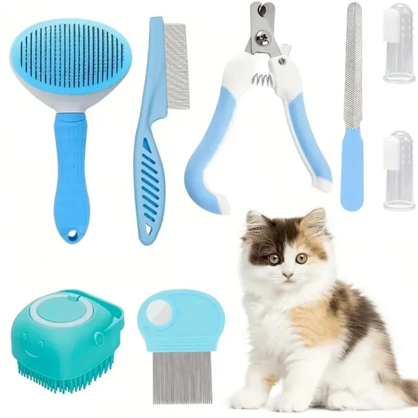 luxury cat grooming set
