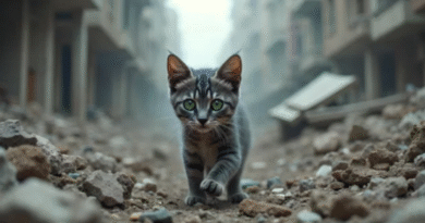 the lives of cats during war