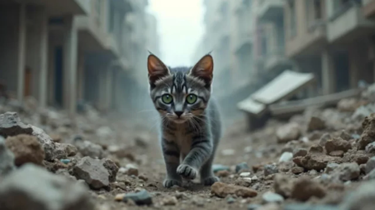 the lives of cats during war