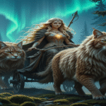 Bygul and Trjegul The Mythical Cats of Goddess Freyja
