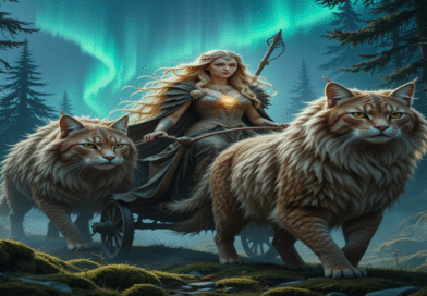 Bygul and Trjegul The Mythical Cats of Goddess Freyja