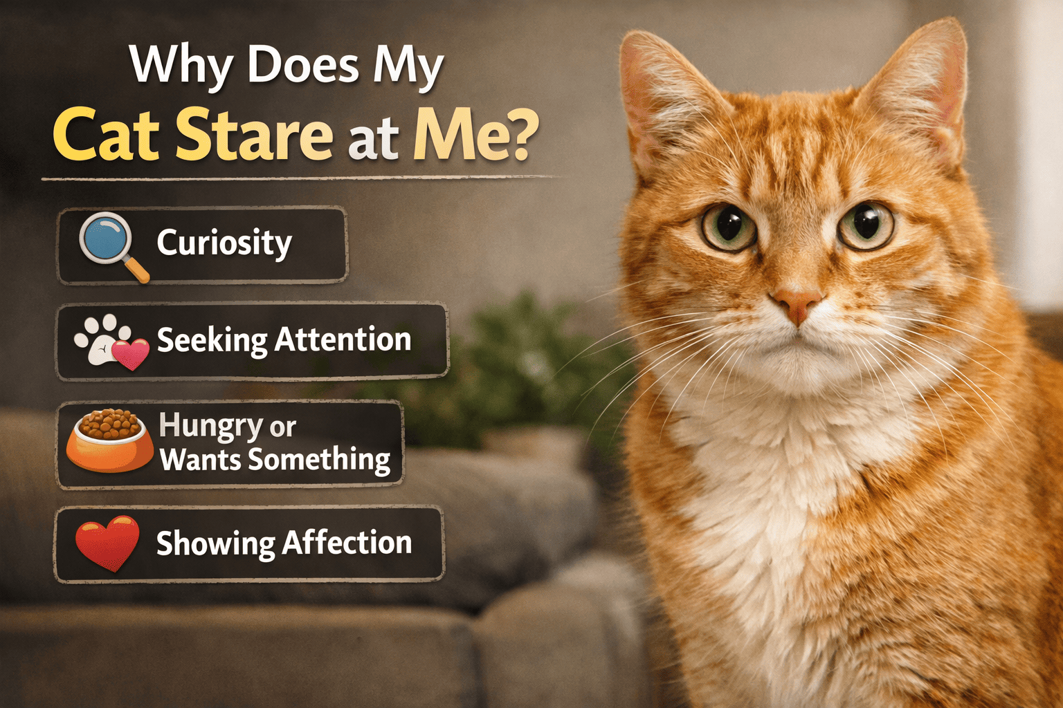 Why Does My Cat Stare at Me? 7 Surprising Reasons Explained