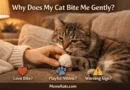 why does my cat bite me gently while showing affection