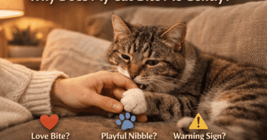 why does my cat bite me gently while showing affection
